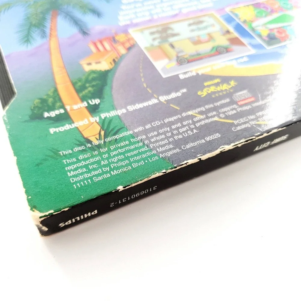 Surf City (Philips CD-i, 1994) Complete w/ Slip Cover Tested & Works